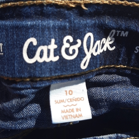 Cat and Jack 10 slim straight super stretch jeans - Picture 3 of 10